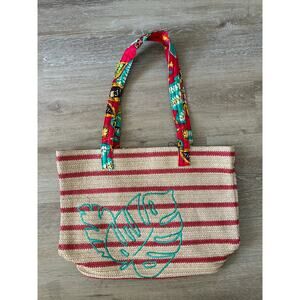 Vera Bradley Rumba Straw Beach Tote